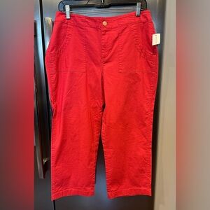 New NWT Coldwater Creek crop capri pants size 8